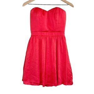 Fit and Flare Strapless Lined Dress Keyhole Zipper Speachless Juniors Size 9